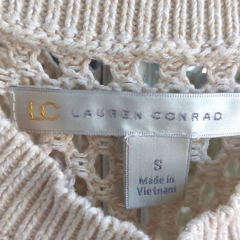 Lauren Conrad S Off White Crochet Tank - Picture 7 of 9